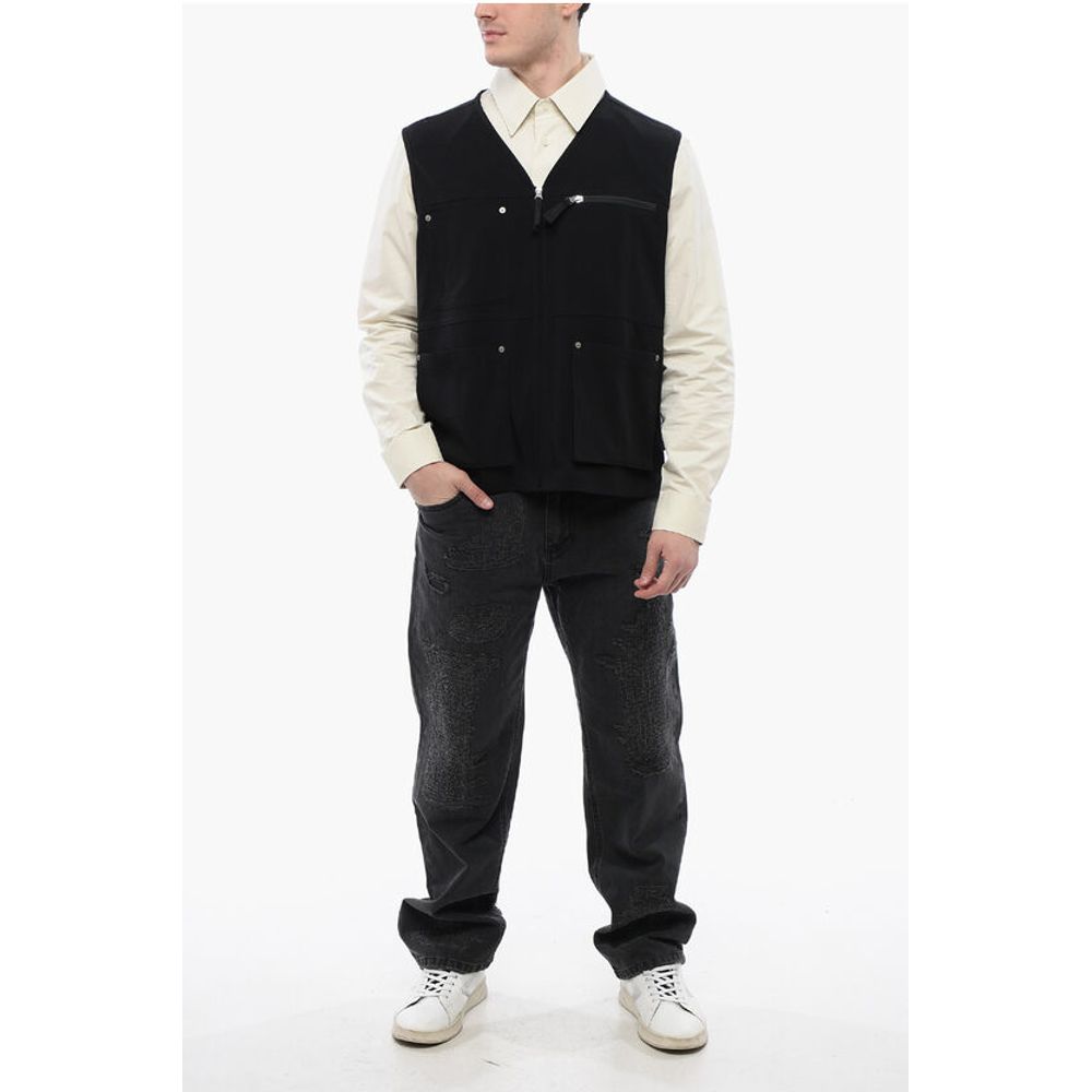 Maison Margiela MM6 Utility Vest With Zip Closure