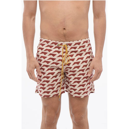 Rhude Geometrical Motif DOLCE VITA Swim Shorts