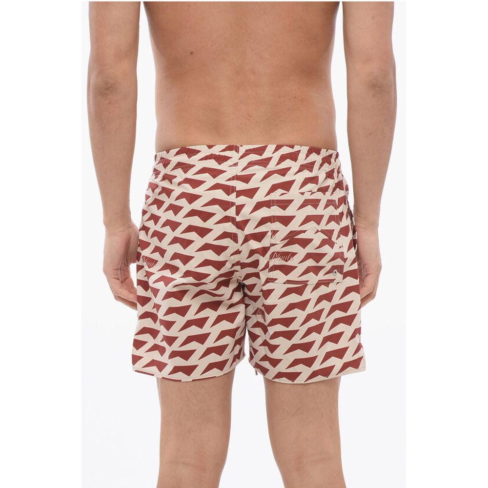 Rhude Geometrical Motif DOLCE VITA Swim Shorts