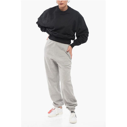 Y-3 Monochrome Cotton Sweatshirt with Crew Neck