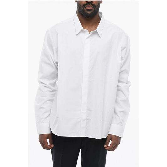Ami Alexandre Mattiussi Popeline Shirt with Hidden Buttoning