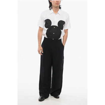 Ami Alexandre Mattiussi Viscose Blend Cargo Pants with Adjustable Ankle