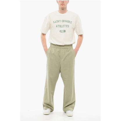 Ami Alexandre Mattiussi 4-Pocketed Cotton Pants with Elastic Waistband