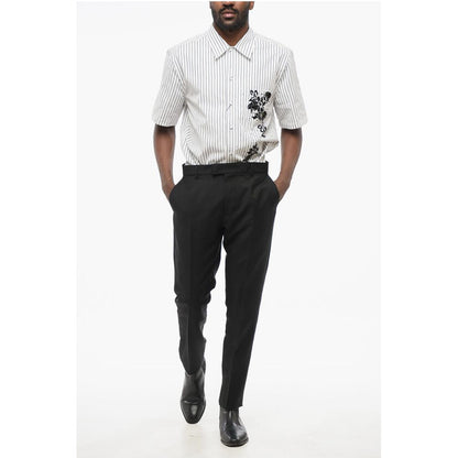 Ami Alexandre Mattiussi 4-Pocketed Mohair Blend Pants with Belt Loops