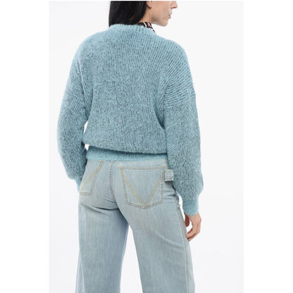 Stella McCartney Eyelash Wool Blend Crew Neck Pullover