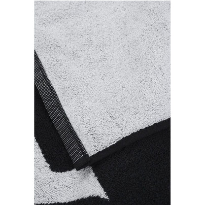 Alaïa Terry Cotton Beach Towel with Contrasting Logo