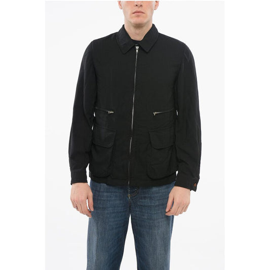 Comme Des Garçons BLACK Multipocketed Overshirt with Front Zip
