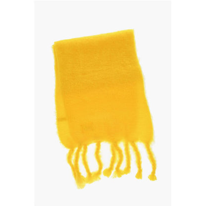 Jil Sander Mohair Blend Scarf with Fringed Hems