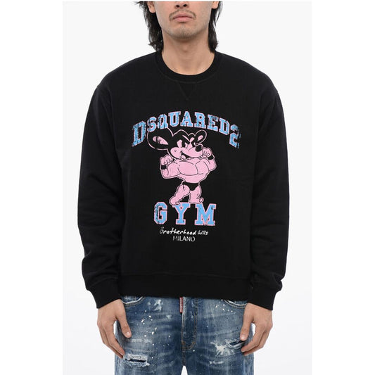 Dsquared² Crew Neck Cool Fit D2 GYM Brushed Cotton Sweatshirt
