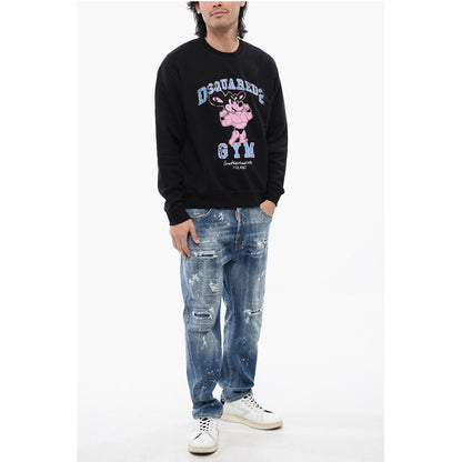 Dsquared² Crew Neck Cool Fit D2 GYM Brushed Cotton Sweatshirt