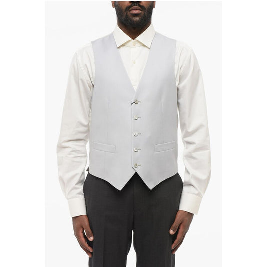 Nino Danieli Flush Pocketed Virgin Wool Vest