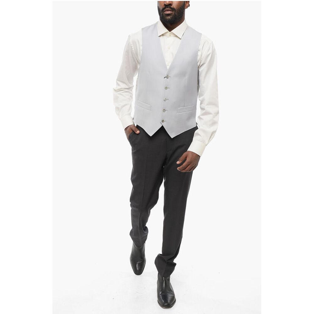 Nino Danieli Flush Pocketed Virgin Wool Vest
