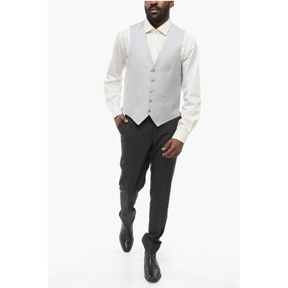 Nino Danieli Flush Pocketed Virgin Wool Vest