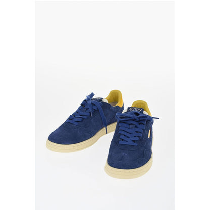 Autry Suede Solid Color Low Top Sneakers with Logo