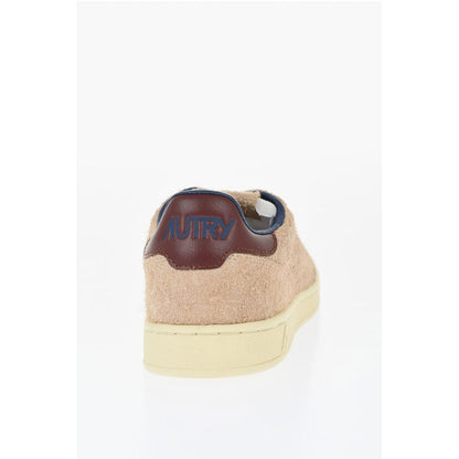 Autry Suede Low-Top Sneakers with Contrast Sole