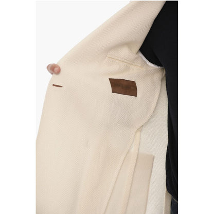 Corneliani Center Vent Peak Lapel Double Breasted Blazer