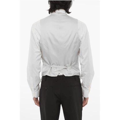 Corneliani CC COLLECTION Jacquard CERIM.RESET Waistcoat with Jetted Poc