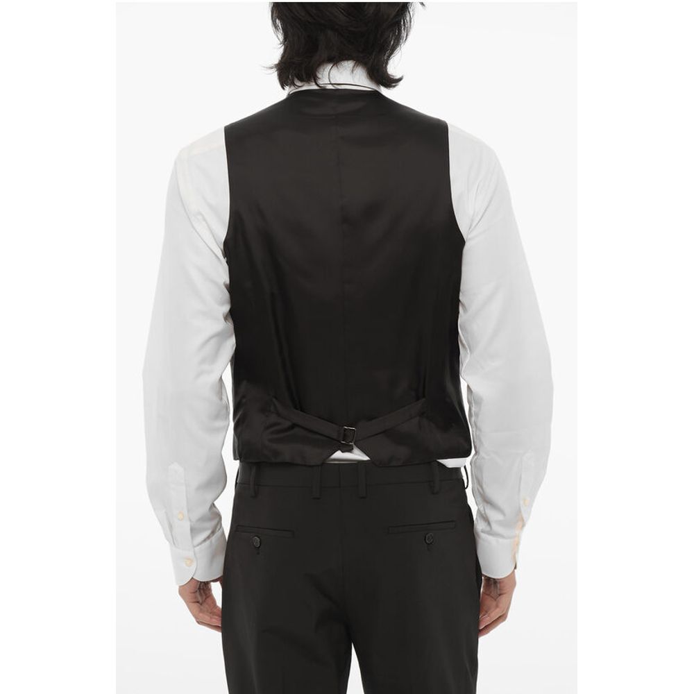 Corneliani CC COLLECTION Wool Blend CERIM.RESET Waistcoat with Jetted P