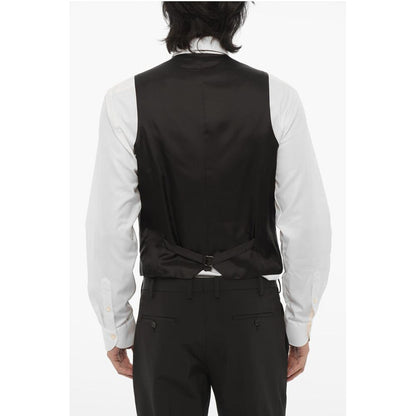 Corneliani CC COLLECTION Wool Blend CERIM.RESET Waistcoat with Jetted P