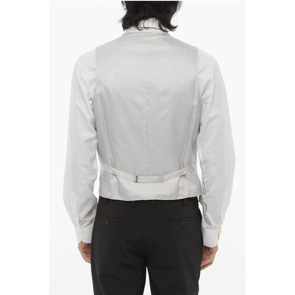 Corneliani CC COLLECTION Virgin Wool Waistcoat with Back Adjuster