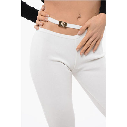 Balmain Flared-Fit Leggings With Cut-Out