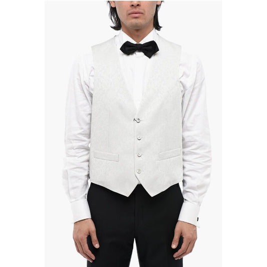 Corneliani CC COLLECTION Anthemion-Print REFINED CERMO Waistcoat with 4