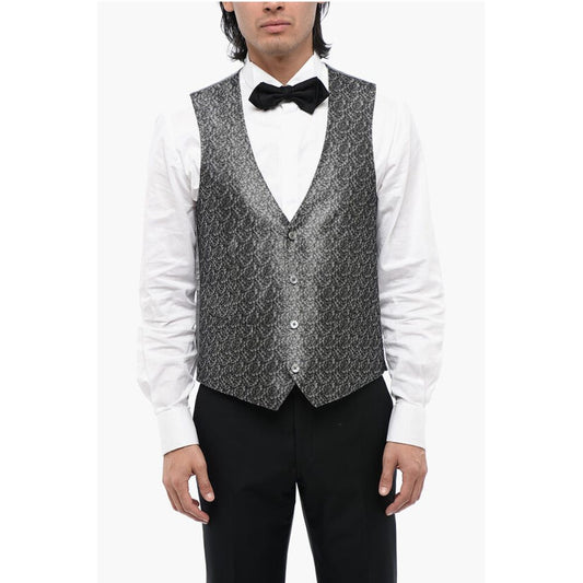 Corneliani Plant Motif Silk ACADEMY CERIMO Waistcoat