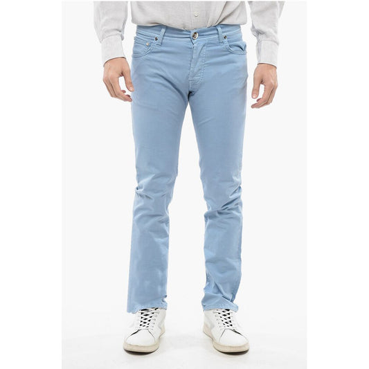 Corneliani ID LUXURY DENIM Ton-sur-ton Embroidered Denims