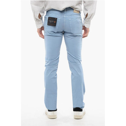 Corneliani ID LUXURY DENIM Ton-sur-ton Embroidered Denims
