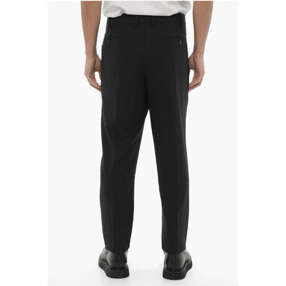 Neil Barrett Solid Color Slim Fit Pants with Belt Loops