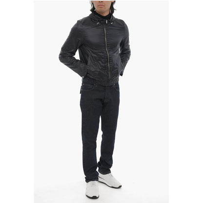 Corneliani ID Nylon Hooded Windbreaker with Front Zip