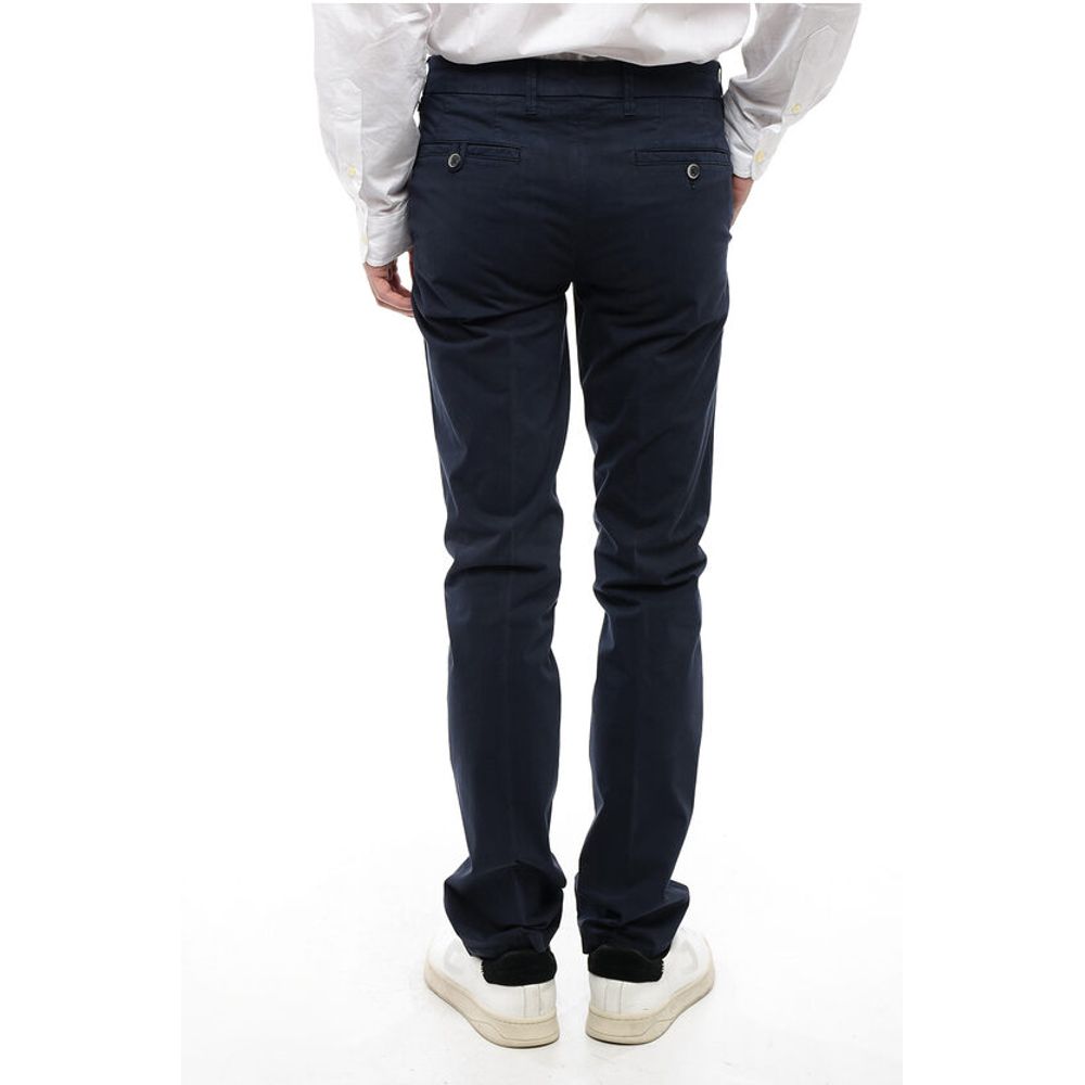 Corneliani ID Cotton Blend Slim Fit Chinos Pants