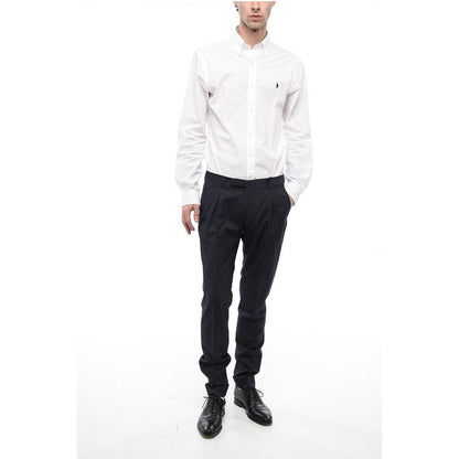 Corneliani CC COLLECTION Pin Check REWARD Wool Blend Pants