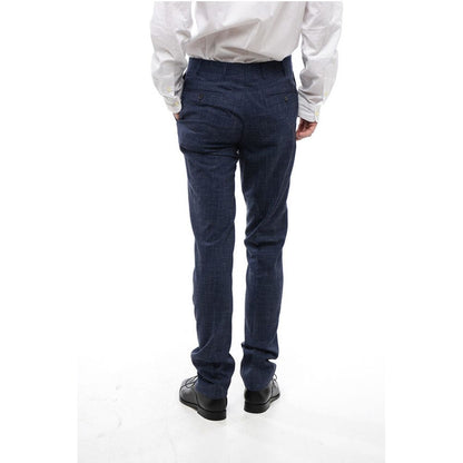 Corneliani CC COLLECTION 4-Pocketed RIGHT Silk Blend Pants