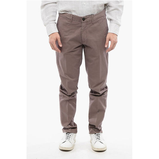 Corneliani Cotton Washed-Effect Chinos Pants