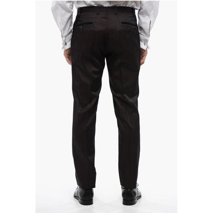 Corneliani Satin Suit with Damasco Motif