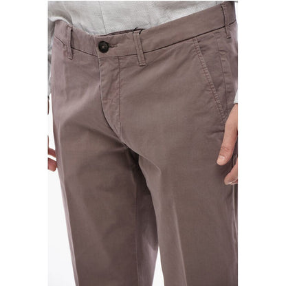 Corneliani Cotton Washed-Effect Chinos Pants