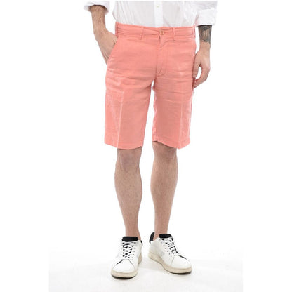 Corneliani Linen Shorts with Drawstring