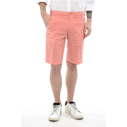 Corneliani Linen Shorts with Drawstring