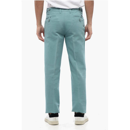 Corneliani Cotton Pants with Buttons Detailing