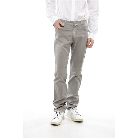 Corneliani Cotton Washed- Effect Pants