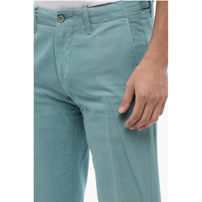 Corneliani Cotton Pants with Buttons Detailing