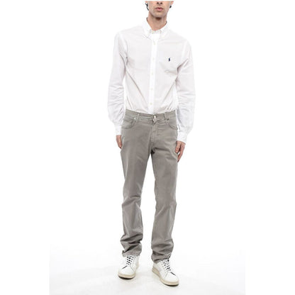 Corneliani Cotton Washed- Effect Pants