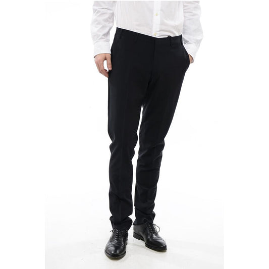 Corneliani CC COLLECTION Wool Slim Fit Chino Pants