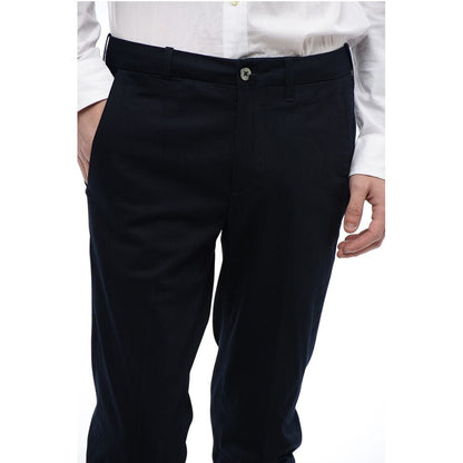 Corneliani 4-Pocketed Cotton Blend Pants with Belt Loops