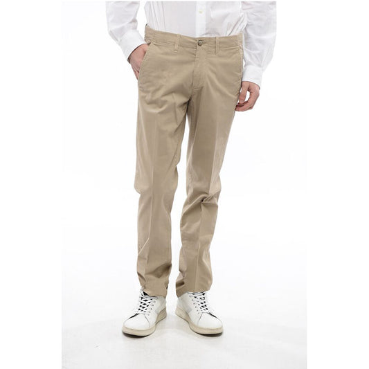 Corneliani ID Stretch Cotton Chinos Pants with Belt Loops