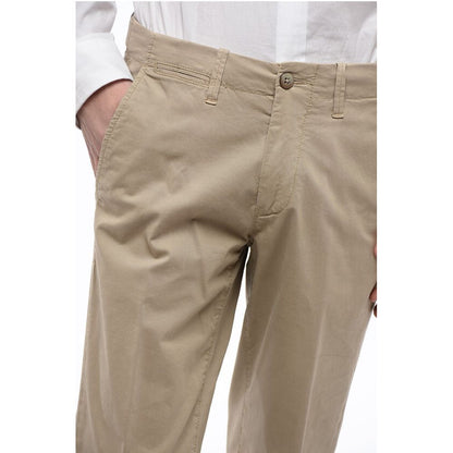 Corneliani ID Stretch Cotton Chinos Pants with Belt Loops