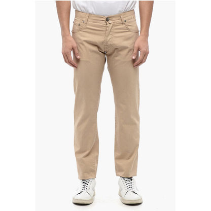 Corneliani ID 5-Pocketed Stretch Cotton Pants with Belt Loops