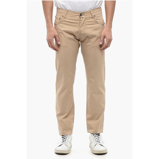 Corneliani ID 5-Pocketed Stretch Cotton Pants with Belt Loops