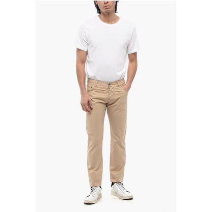 Corneliani ID 5-Pocketed Stretch Cotton Pants with Belt Loops